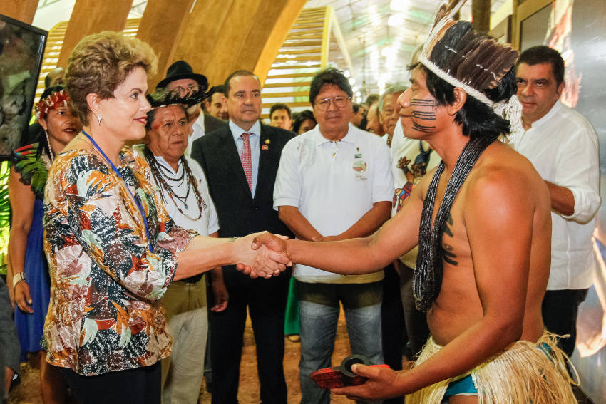 Presidenta Dilma garantiu investimentos e formação de lideranças atendidas pelo Bolsa Verde. | Foto: Roberto Stuckert