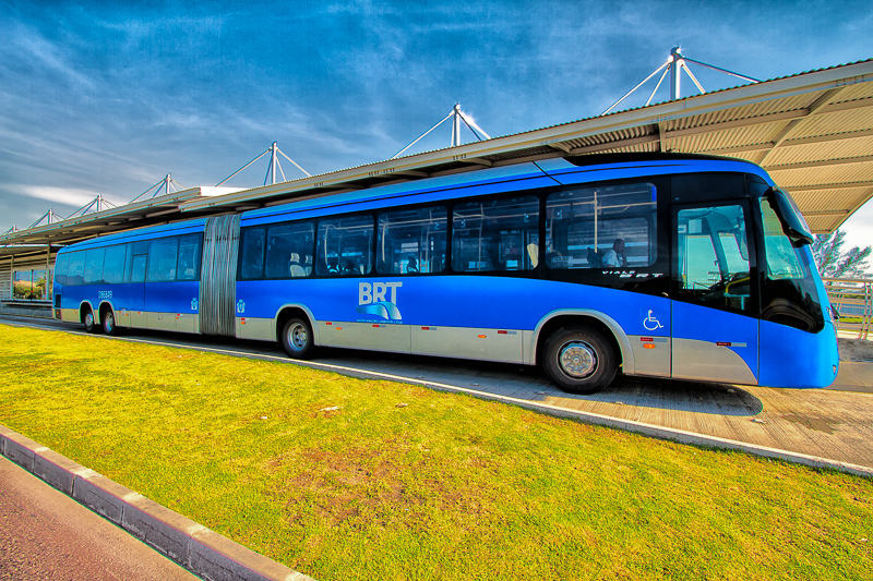 BRT Transcarioca inaugurado pela presidenta Dilma Rousseff em junho de 2014, no Rio de Janeiro. | Foto: Divulgação/PAC